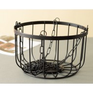 Kosz wiszący czarny na owoce komplet | Wysyłka w 24h!