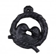 Kołatka do drzwi żeliwna czarna ptaki | Wysyłka w 24h!