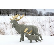 Figurka łoś aksamitna szara | Wysyłka w 24h!