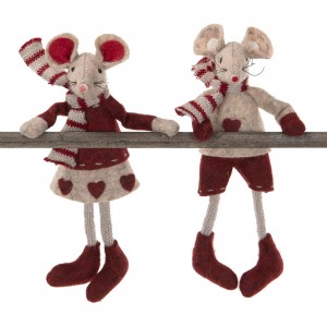 Figurka świąteczna myszki ozdoba magnetyczna | Wysyłka w 24h!