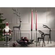 Figurka świąteczna Renifer styl nowoczesny kolor czarny | Wysyłka w 24h!