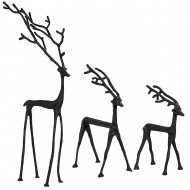 Figurka świąteczna Renifer styl nowoczesny kolor czarny | Wysyłka w 24h!