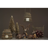 Świąteczna Figurka Sarny w Fraku - Idealny Prezent - Realistyczna Dekoracja