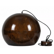 Lampa Wisząca Loftowa w Kształcie Kuli - Rdzawy Brąz - Regulowany Kabel 150cm