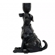 Świecznik Kandelabr w Kształcie Psa - Czarny Mat - Idealny Prezent dla Miłośników Psów