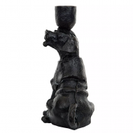 Świecznik Kandelabr w Kształcie Psa - Czarny Mat - Idealny Prezent dla Miłośników Psów