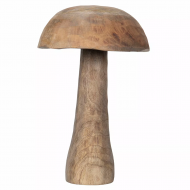 Drewniana Figurka Grzyba - Wspaniały Dodatek w Stylu Boho i Skandynawskim