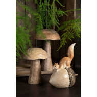Drewniana Figurka Grzyba - Wspaniały Dodatek w Stylu Boho i Skandynawskim