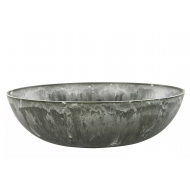 Okrągła Misa z Imitacją Marmuru - Ekologiczna, Z Tworzywa Recyklingowego