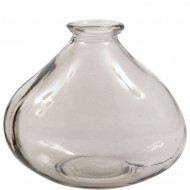 Oryginalny Szklany Wazon - Szary - Idealny na Pojedyncze Kwiaty i Gałązki