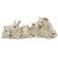 Rodzinna Figurka Zajączków - Urocza Dekoracja Wielkanocna