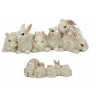 Rodzinna Figurka Zajączków - Urocza Dekoracja Wielkanocna