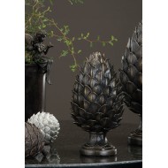 Dekoracyjna Figurka Karczocha – Luksusowy Akcent w Stylu Vintage, Kolor Stare Złoto