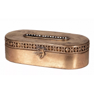 Chustecznik Metalowy w Stylu Retro Vintage – Złoty