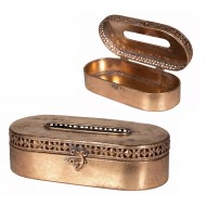 Chustecznik Metalowy w Stylu Retro Vintage – Złoty