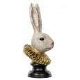 Figurka Wielkanocna - Głowa Zająca z Eleganckimi Zdobieniami, Idealna na Święta