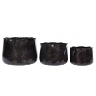 Komplet Osłonek Metalowych - Nowoczesny Design w Kolorze Czarnym