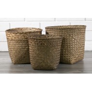 Komplet Trzech Donic Styl Boho – Naturalne i Ekologiczne Ozdoby do Domu