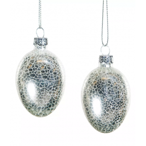 Zawieszki Wielkanocne Jajko ze Szkła – Dekoracyjne Ozdoby, Komplet 2 szt.