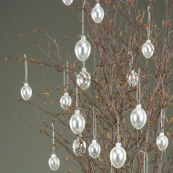 Zawieszki Wielkanocne Jajko ze Szkła – Dekoracyjne Ozdoby, Komplet 2 szt.