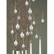 Zawieszki Wielkanocne Jajko ze Szkła – Dekoracyjne Ozdoby, Komplet 2 szt.