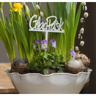 Ozdoby do Doniczki Wielkanocne Gniazda z Jajkami – Komplet Trzech Dekoracji