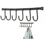 Wieszak Ścienny z 6 Haczykami – Styl Loftowy