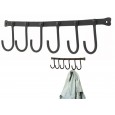 Wieszak Ścienny z 6 Haczykami – Styl Loftowy