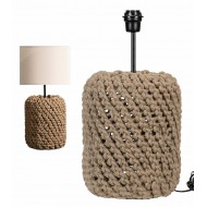 Jutowa Lampa Stołowa w Stylu Boho – Idealna do Naturalnych Wnętrz