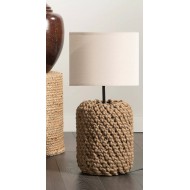 Jutowa Lampa Stołowa w Stylu Boho – Idealna do Naturalnych Wnętrz