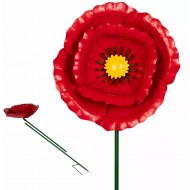 Ogrodowa Dekoracja Kwiat Maku – Ruchoma i Kolorowa Ozdoba do Twojego Ogrodu