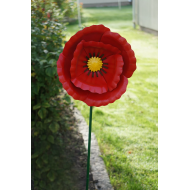 Ogrodowa Dekoracja Kwiat Maku – Ruchoma i Kolorowa Ozdoba do Twojego Ogrodu