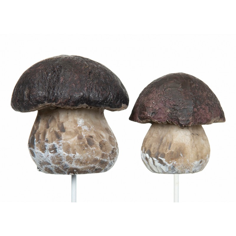 Ozdoby do Doniczki w Kształcie Grzybów – Komplet Dwóch, Brązowe