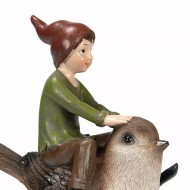 Figurka Skrzat na Ptak – Zabawna Dekoracja do Wnętrza