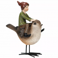 Figurka Skrzat na Ptak – Zabawna Dekoracja do Wnętrza