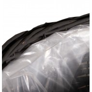 Wiklinowe Doniczki Kosze – Komplet Dwóch, Czarny, Wysoka Jakość