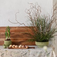 Zielona Doniczka Ceramiczna – Idealna do Bonsai i Innych Roślin