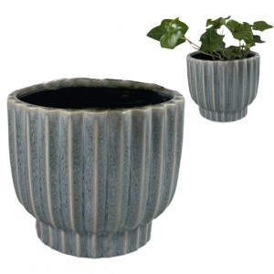 Błękitna Doniczka Ceramiczna – Elegancka i Wysokiej Jakości