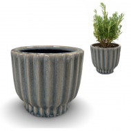 Błękitna Doniczka Ceramiczna 10.5cm – Idealna do Bonsai i Sukulentów