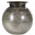 Srebrny Wazon Metalowy 25cm – Styl Loftowy z Charakterem