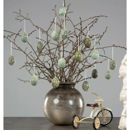 Srebrny Wazon Metalowy 25cm – Styl Loftowy z Charakterem