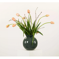 Zielony Wazon Metalowy 25cm – Elegancki i Praktyczny Dodatek do Wnętrz