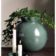 Zielony Wazon Metalowy 25cm – Elegancki i Praktyczny Dodatek do Wnętrz