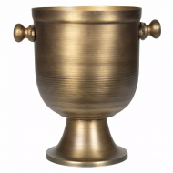 Złoty Cooler do Wina i Szampana 26cm – Styl Retro Loft