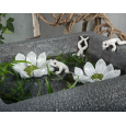 Biały Kwiat Ozdoba do Doniczki – Wodoodporny i Stylowy
