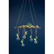 Wiszący Kosz Płaski Stare Złoto 60cm – Stylowy Dodatek do Kuchni i Salon