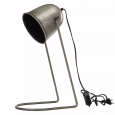 Lampa Stołowa w Stylu Loft – Metalowa, Srebrna