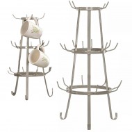 Stojak na Kubki – Emaliowany Wieszak w Stylu Retro