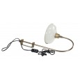 Lampa Kinkiet Ścienna – Metalowa z Białym Kloszem