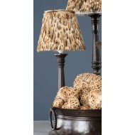 Abażur z Naturalnych Piór – Styl Boho do Lamp Podłogowych i Biurkowych